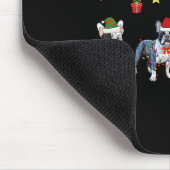 Weihnachten als Bulldogin5 Mousepad (Ecke)