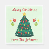 Weihnachten als Dekorationstil für den Baum Serviette (Vorderseite)