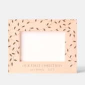 Weihnachten als Familie Geätzte Rahmen (Vorderseite)