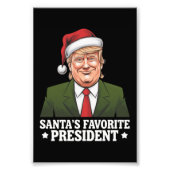 Weihnachten als Favorit des Präsidenten Funny Trum Fotodruck (Vorne)