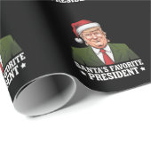 Weihnachten als Favorit des Präsidenten Funny Trum Geschenkpapier (Rolleneckpunkt)