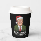 Weihnachten als Favorit des Präsidenten Funny Trum Pappbecher (Vorderseite)