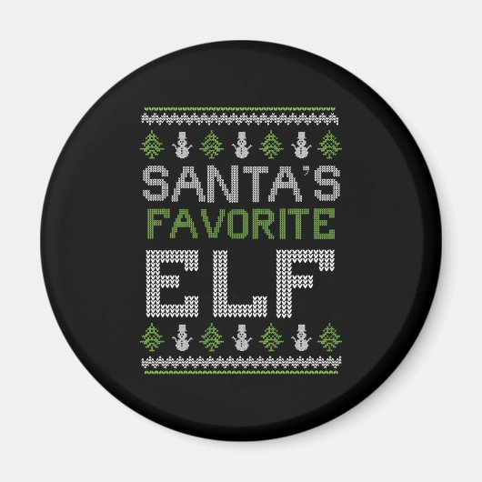 Weihnachten als Favorit - Ugly Sweater Christmas Magnet (Vorne)