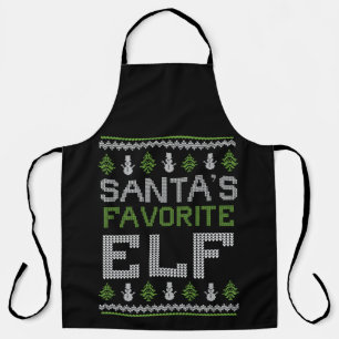 Weihnachten als Favorit - Ugly Sweater Christmas Schürze