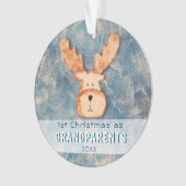 Weihnachten als Großeltern Niedlich Hirschurlaub Ornament (Vorderseite)