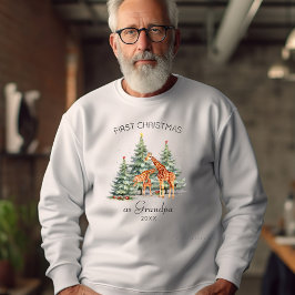 Weihnachten als Großvater Jahr Niedliche Giraffe Sweatshirt