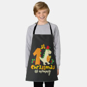 Weihnachten als Mommy Xmas Niedlich Dinosaurier Schürze (Getragen)