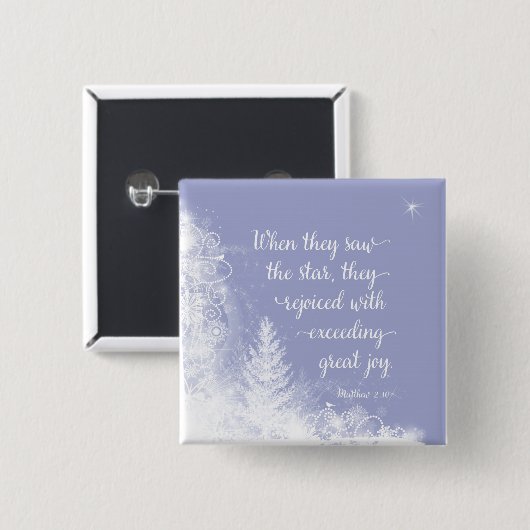 Weihnachten - Als sie den Stern sahen Button (Vorne & Hinten)