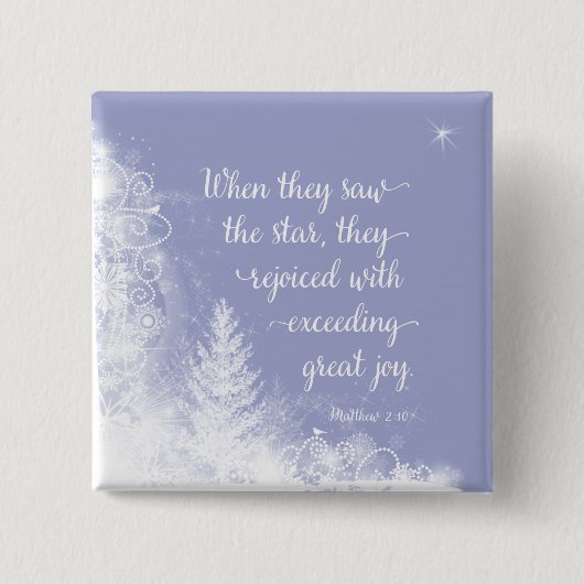 Weihnachten - Als sie den Stern sahen Button (Vorderseite)