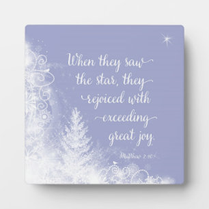 Weihnachten - Als sie den Stern sahen Fotoplatte