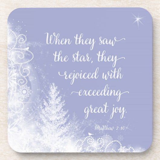 Weihnachten - Als sie den Stern sahen Getränkeuntersetzer (Vorderseite)