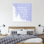 Weihnachten - Als sie den Stern sahen Leinwanddruck (Insitu (Schlafzimmer))