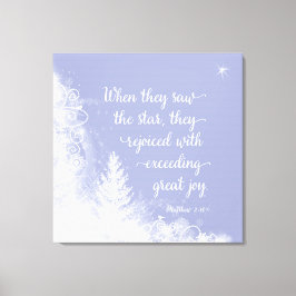Weihnachten - Als sie den Stern sahen Leinwanddruck