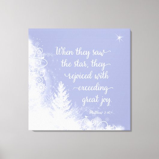 Weihnachten - Als sie den Stern sahen Leinwanddruck (Vorderseite)