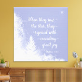 Weihnachten - Als sie den Stern sahen Leinwanddruck (Insitu (Wohnzimmer))