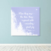 Weihnachten - Als sie den Stern sahen Leinwanddruck (Insitu (Holzboden))