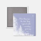 Weihnachten - Als sie den Stern sahen Magnet (Vorderseite/Rückseite)