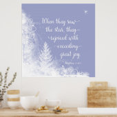 Weihnachten - Als sie den Stern sahen Poster (Küche)