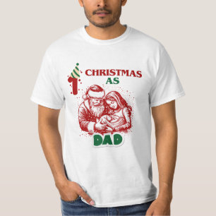 Weihnachten als Vater T-Shirt