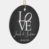 Weihnachten als Weihnachten und Weihnachten der Li Keramik Ornament (Rechts)