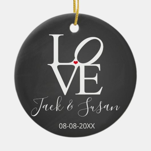 Weihnachten als Weihnachten und Weihnachten der Li Keramik Ornament (Vorne)