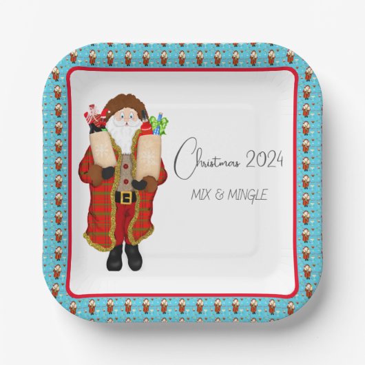 Weihnachten als Weihnachtsgeschenk Pappteller (Vorderseite)