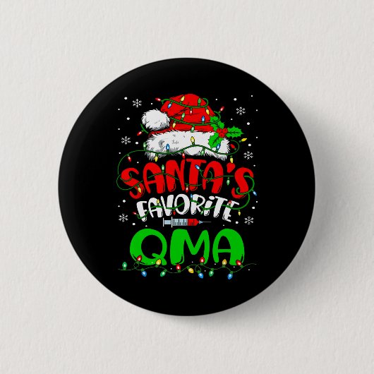 Weihnachten als Weihnachtsmann in Santa Favorite Button (Vorderseite)