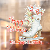 Weihnachten Alt modischer Eis Skate Custom Fensteraufkleber (Blatt 2)