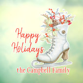 Weihnachten Alt modischer Eis Skate Custom Fensteraufkleber (Blatt 3)