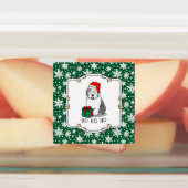 Weihnachten - Alte englische Schafhunde (Grau 1) N Etiketten (Befestigt)