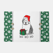 Weihnachten - Alte englische Schafhunde (Grau 1) N Fußmatte (Vorderseite)