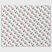 Weihnachten - Alte englische Schafhunde (Grau 1) N Geschenkpapier (Flach)