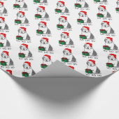 Weihnachten - Alte englische Schafhunde (Grau 1) N Geschenkpapier (Ecke)