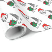 Weihnachten - Alte englische Schafhunde (Grau 1) N Geschenkpapier (Rolleneckpunkt)