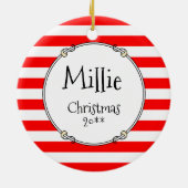 Weihnachten - Alte englische Schafhunde (Grau 1) N Keramik Ornament (Hinten)