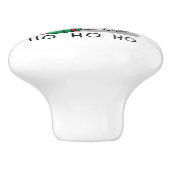 Weihnachten - Alte englische Schafhunde (Grau 1) N Keramikknauf (Seitenansicht)