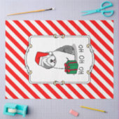 Weihnachten - Alte englische Schafhunde (Grau 1) N Seidenpapier (Basteln)