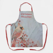 Weihnachten Alte Mode Kardinal Schürze (Vorderseite)