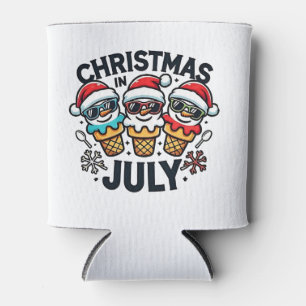 Weihnachten am 4. Juli Eiscreme USA Dosenkühler