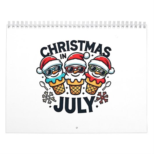 Weihnachten am 4. Juli Eiscreme USA Kalender (Titelbild)