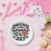 Weihnachten am 4. Juli Eiscreme USA Pappteller (Party)