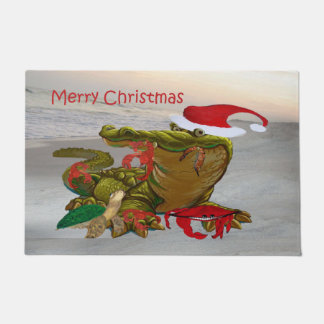 Weihnachten am Bayou Fußmatte