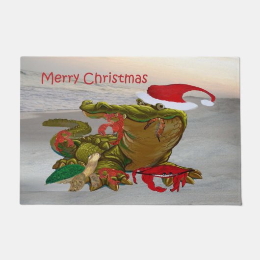 Weihnachten am Bayou Fußmatte (Vorderseite)