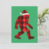 Weihnachten am Bigfoot - Weihnachten Dankeskarte (Stehend Vorderseite)