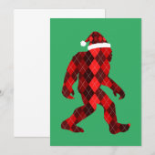 Weihnachten am Bigfoot - Weihnachten Dankeskarte (Vorne/Hinten)