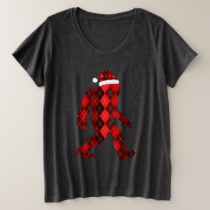 Weihnachten am Bigfoot - Weihnachten Große Größe T-Shirt