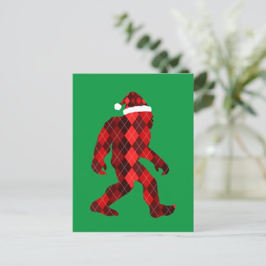 Weihnachten am Bigfoot - Weihnachten Postkarte (Stehend Vorderseite)