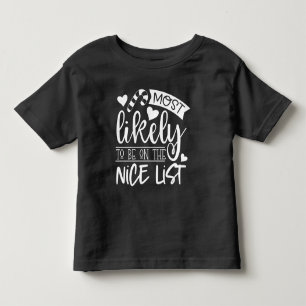 Weihnachten am ehesten auf der Nizza-Liste Kleinkind T-shirt