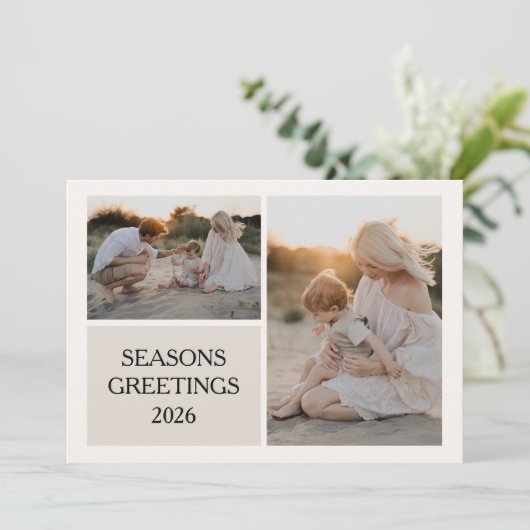 Weihnachten am Foto (Stehend Vorderseite)