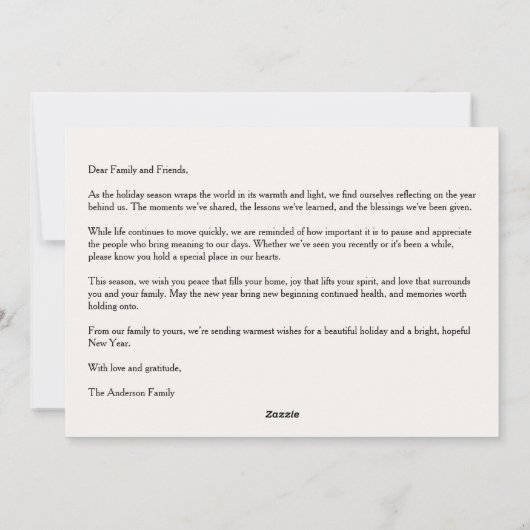 Weihnachten am Foto (Rückseite)